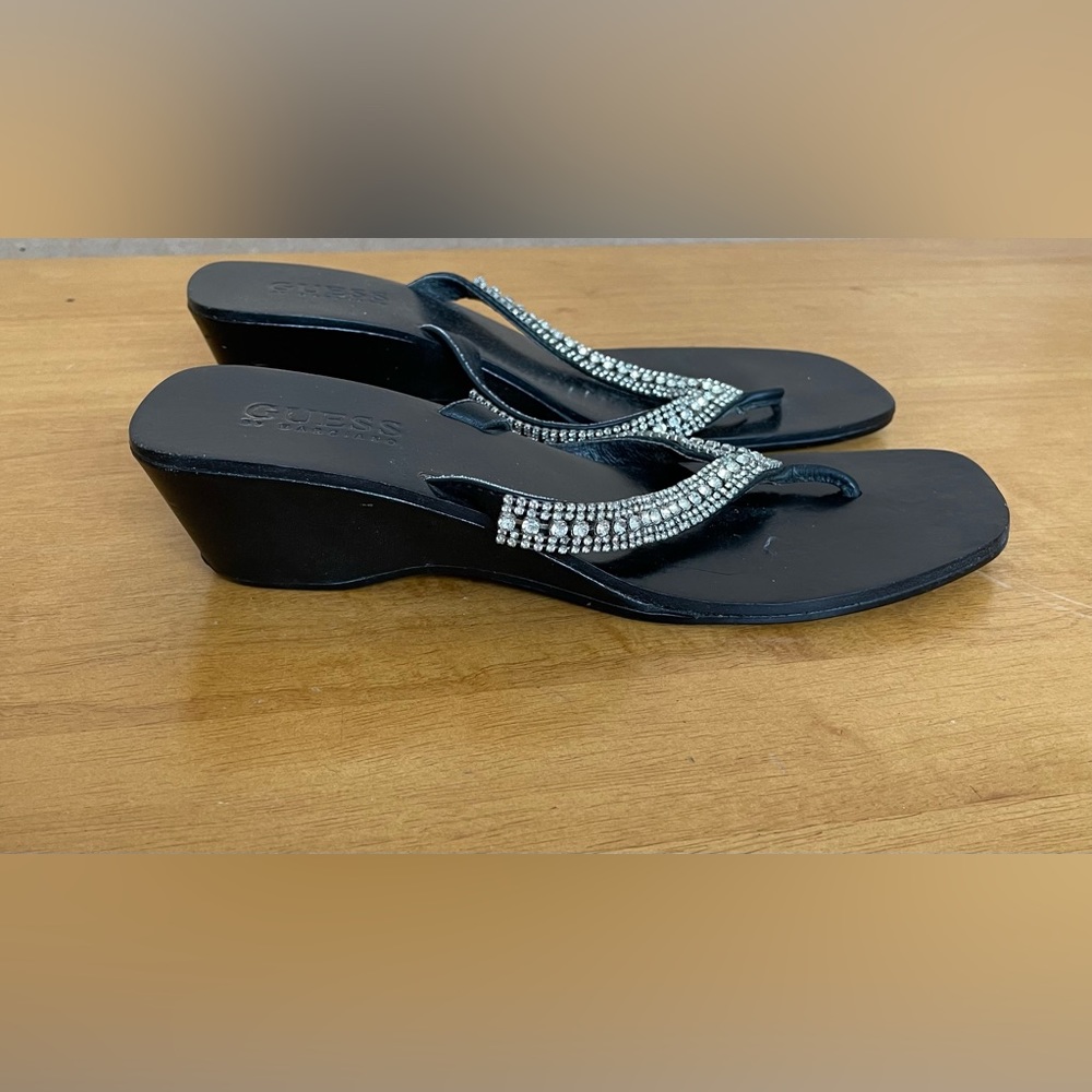 Vintage Guess Rhinestone Sandals - Picture 3 of 6